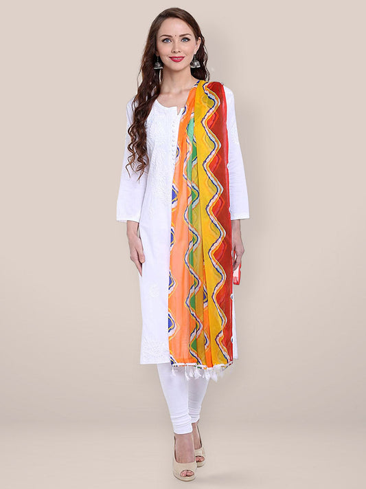 Printed Chiffon Dupatta freeshipping - Dupatta Bazaar