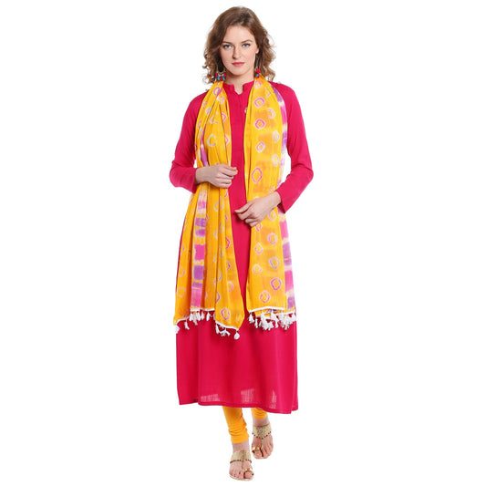 Dupatta Bazaar Women's Printed Chiffon Dupatta - Dupatta Bazaar