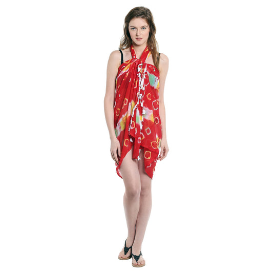 Dupatta Bazaar Women's Printed Chiffon Sarong & Beach Cover up - Dupatta Bazaar
