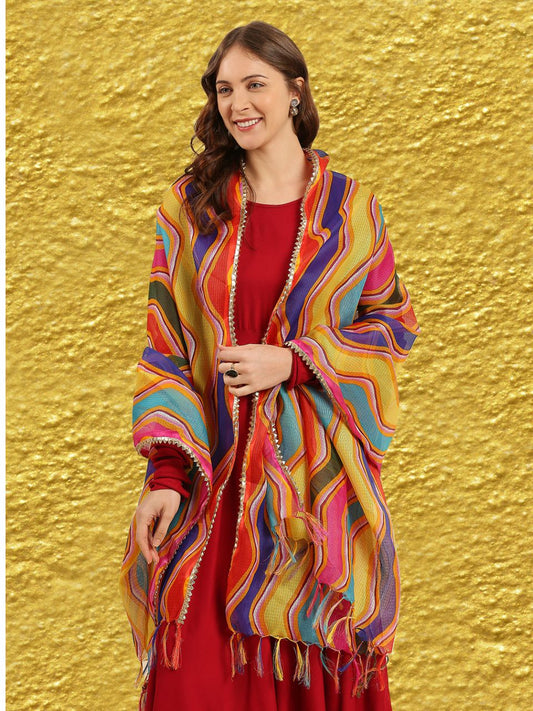 Multicoloured Kota Doria Dupatta