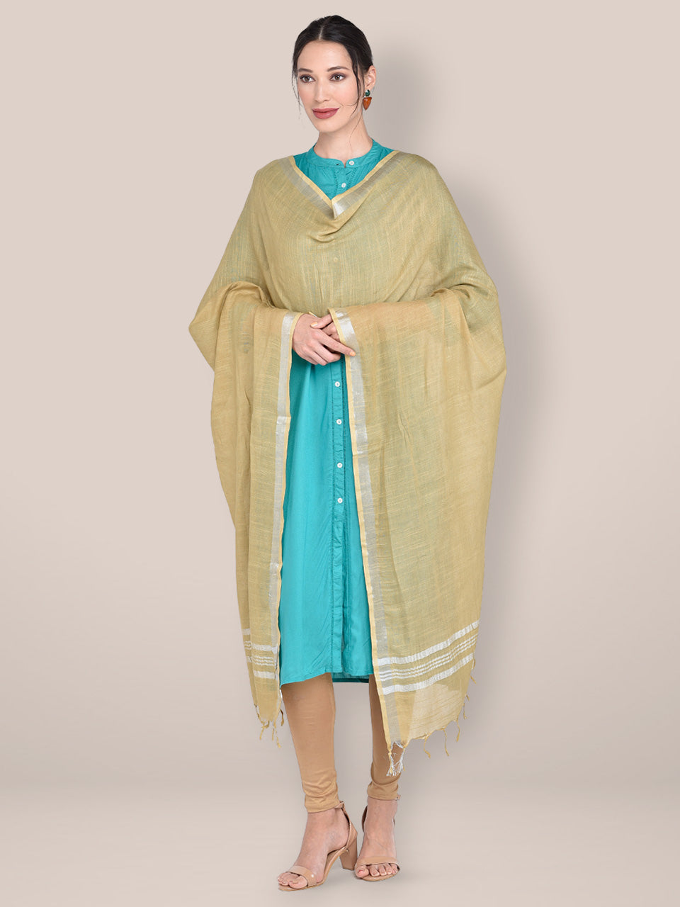 Plain Linen Multipurpose Dupatta freeshipping - Dupatta Bazaar