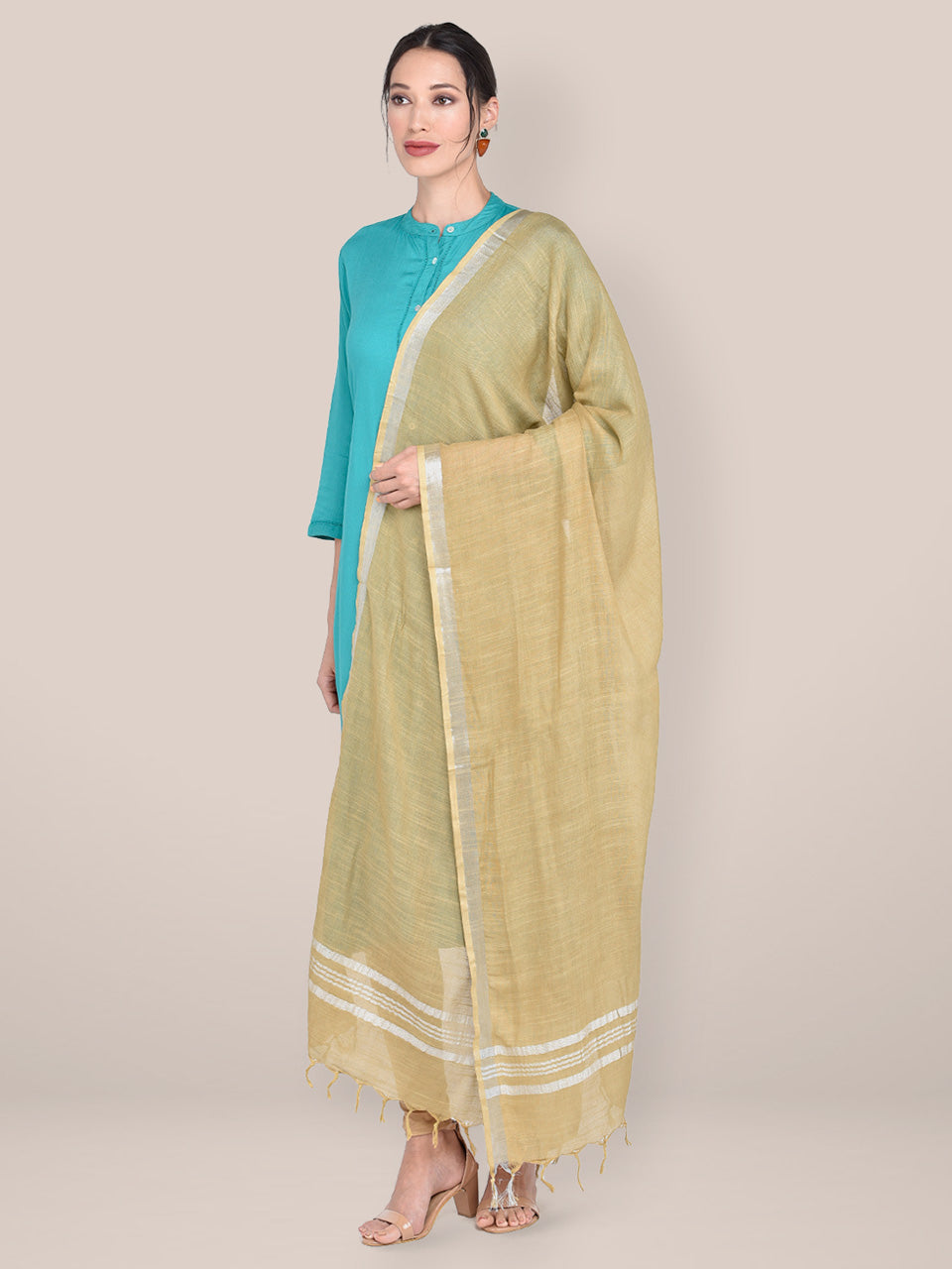 Plain Linen Multipurpose Dupatta freeshipping - Dupatta Bazaar