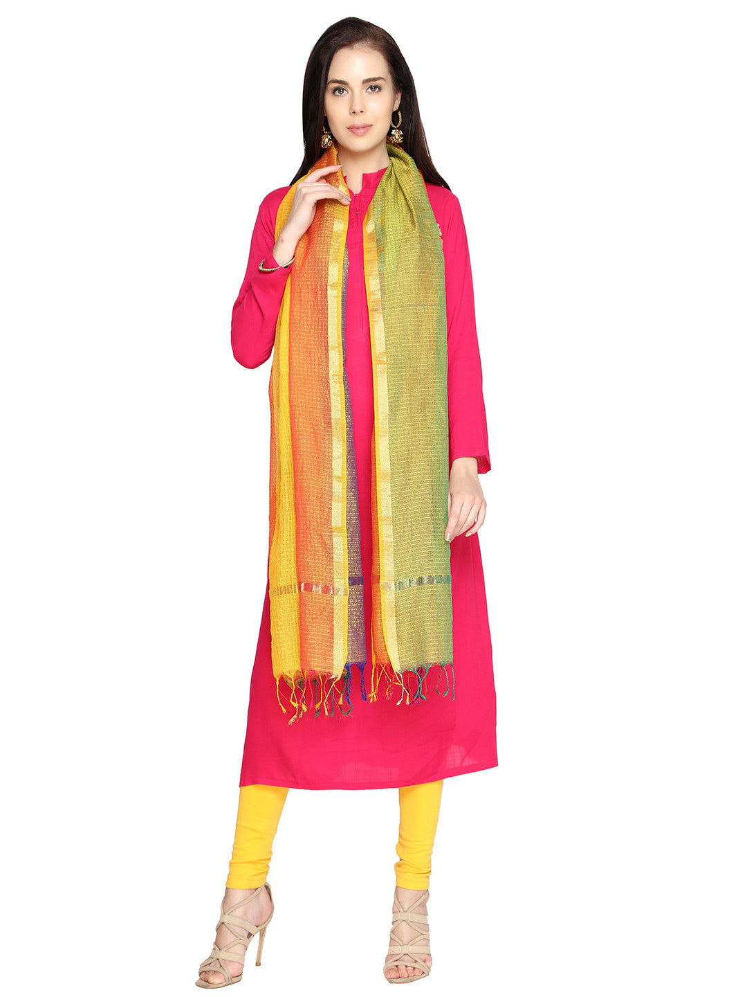 Multicoloured Dupatta - Dupatta Bazaar