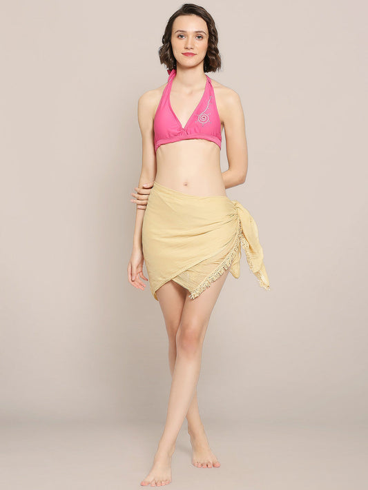 Beige Chiffon Sarong.