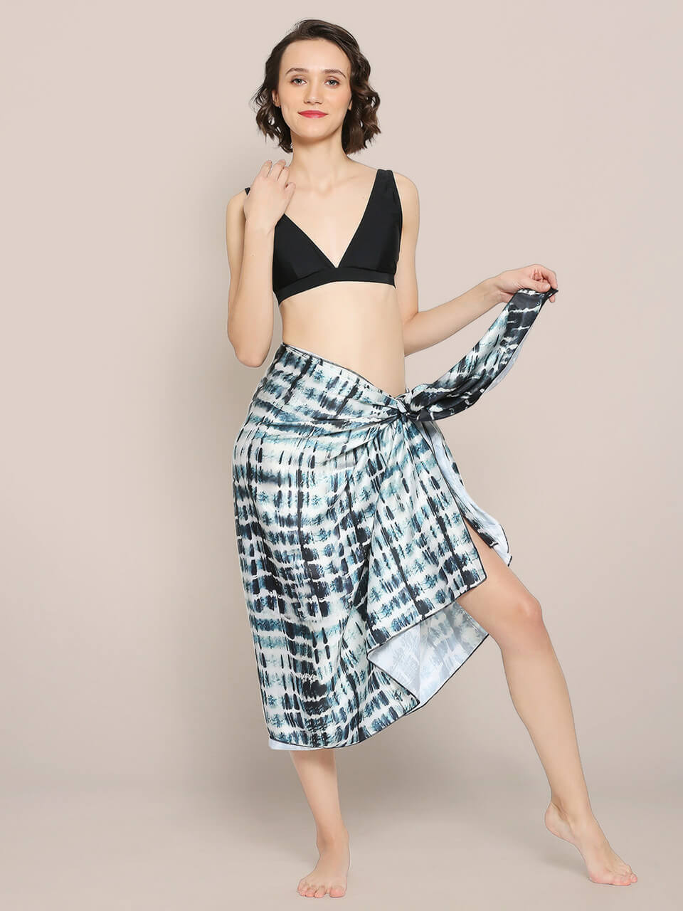 satin sarong