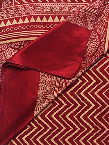 Men's Printed Ajrakh Stole freeshipping - Dupatta Bazaar