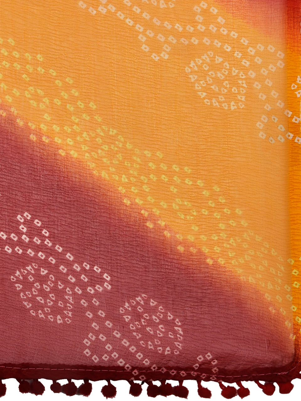 Printed Bandhini Chiffon Dupatta. freeshipping - Dupatta Bazaar