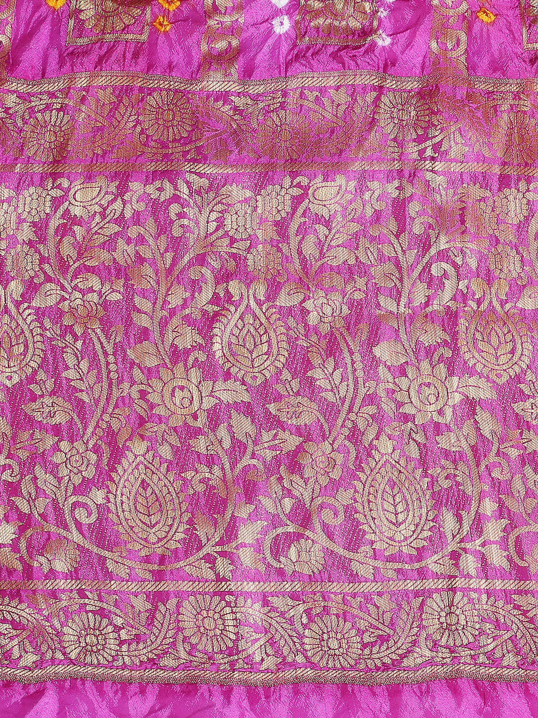 Purple Gharchola Bandhini dupatta