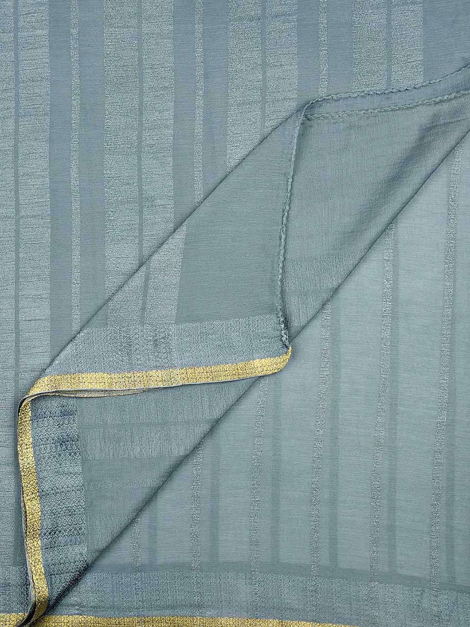 Grey Pure Chiffon Dupatta. freeshipping - Dupatta Bazaar