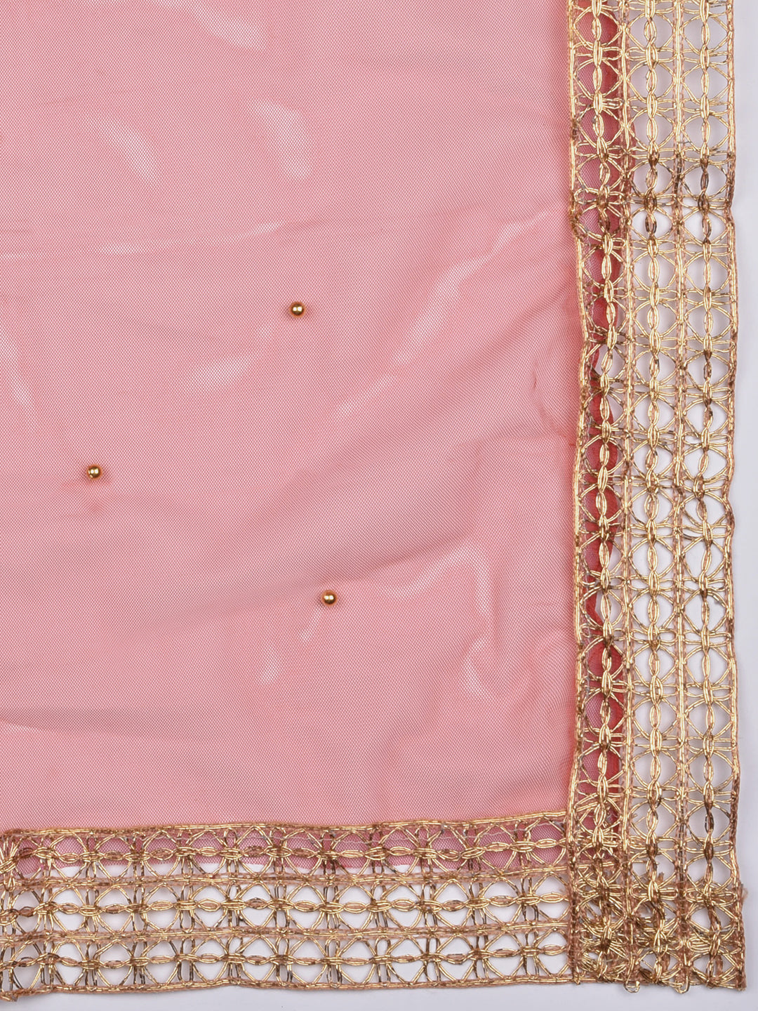 Dupatta Bazaar Woman's Embellished Red Net Dupatta - Dupatta Bazaar