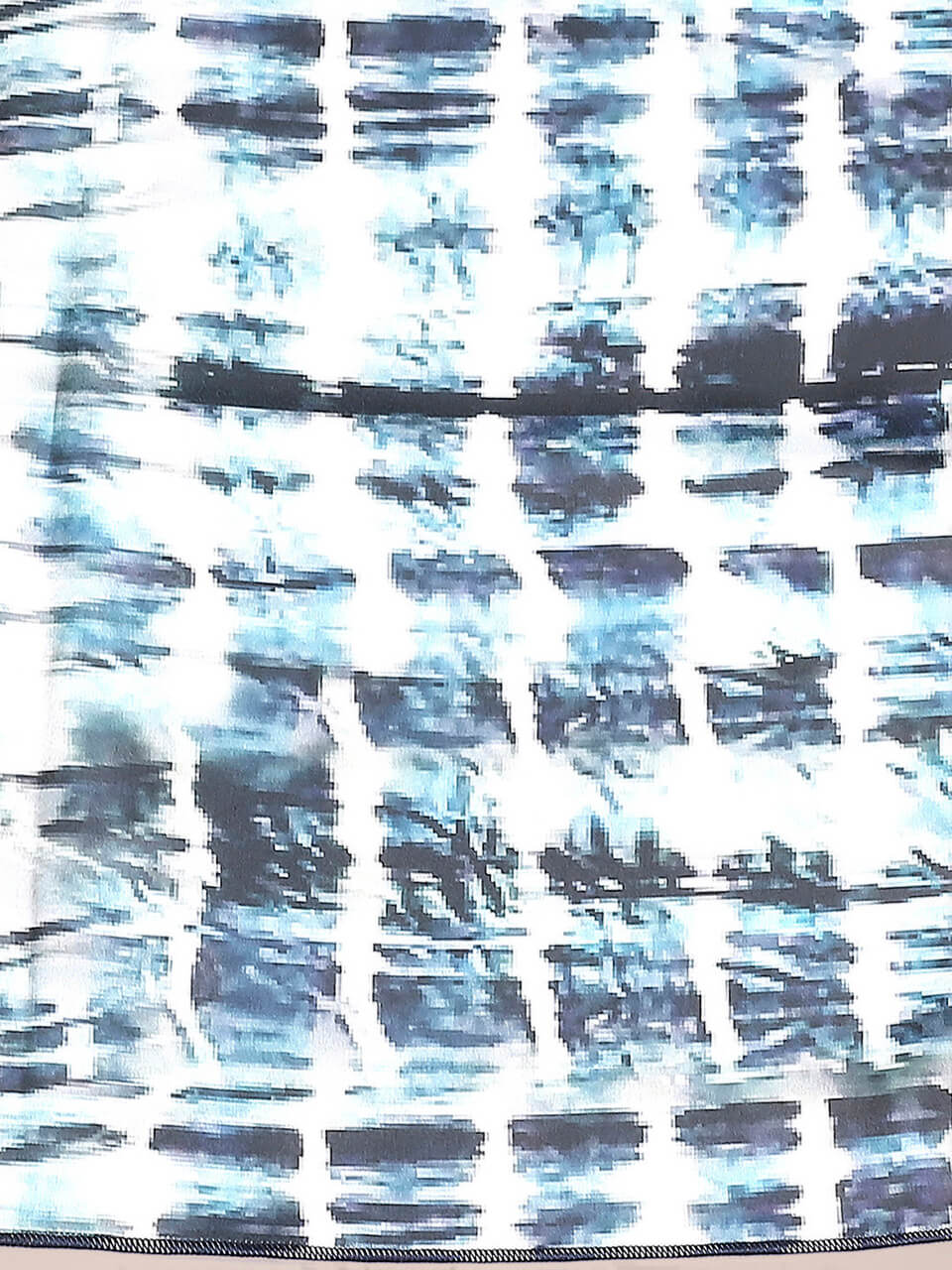 Black & White Printed Satin Scarf