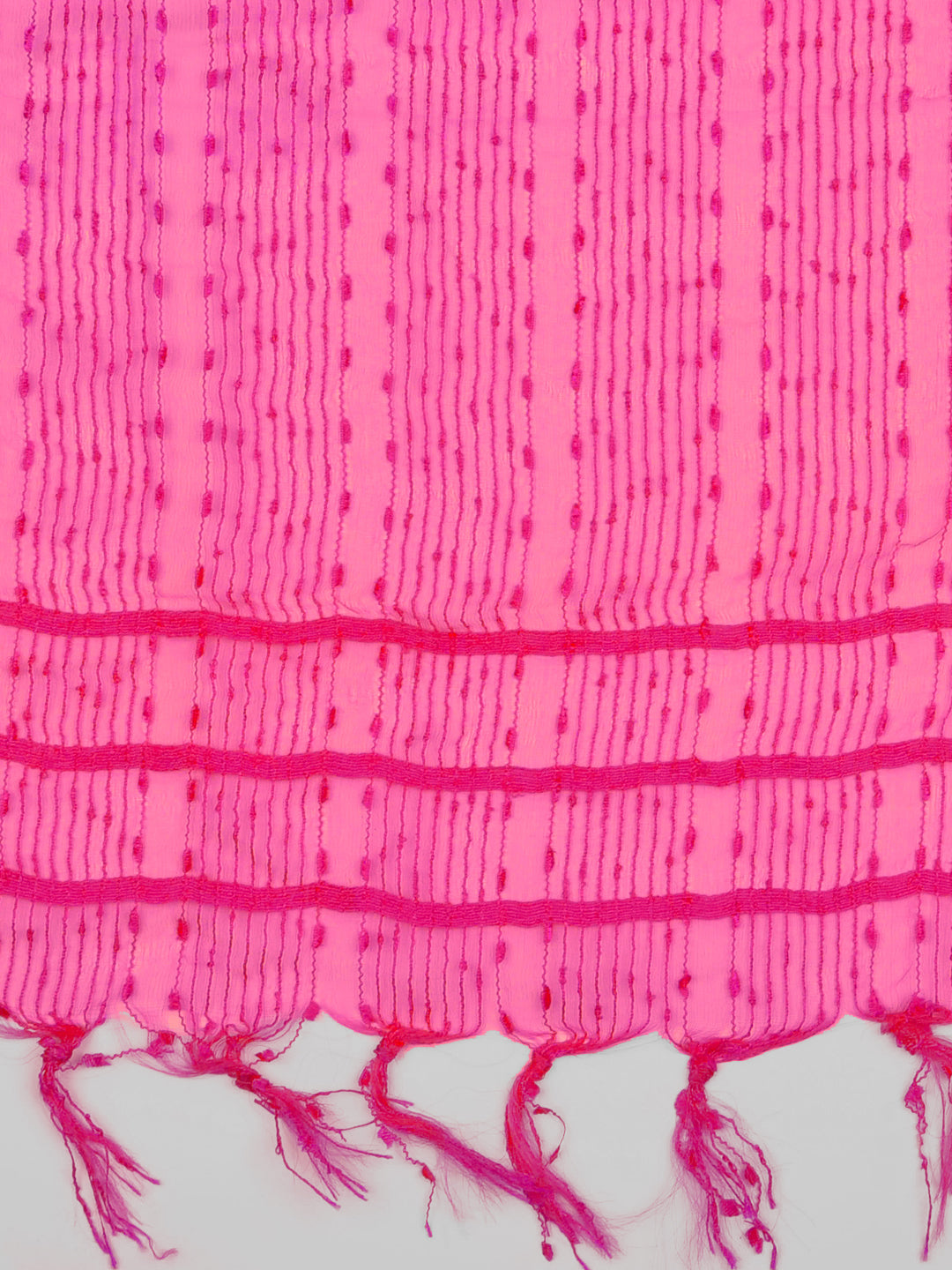 Dupatta Bazaar Woman's Pink Woven Organza Dupatta - Dupatta Bazaar