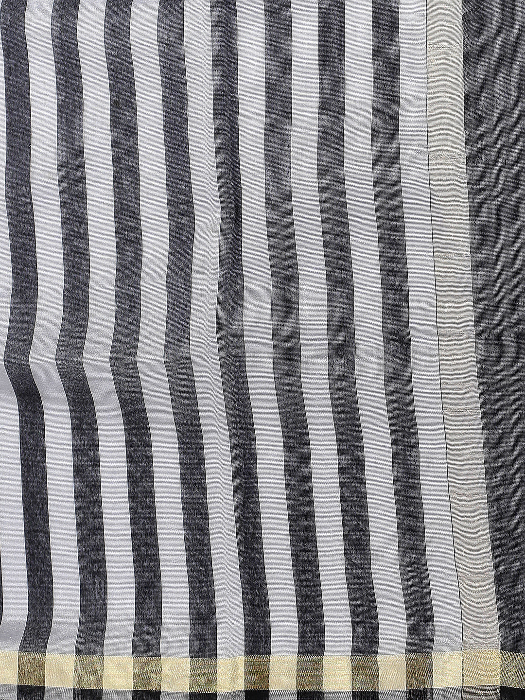 Men's Black & Silver Striped Dupatta. freeshipping - Dupatta Bazaar