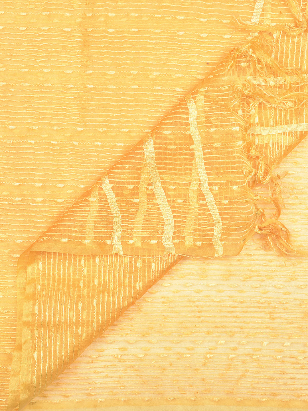 Dupatta Bazaar Woman'sYellow Organza Dupatta - Dupatta Bazaar