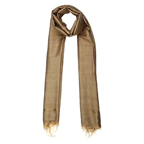 Men's Gold Blended Silk Dupatta freeshipping - Dupatta Bazaar