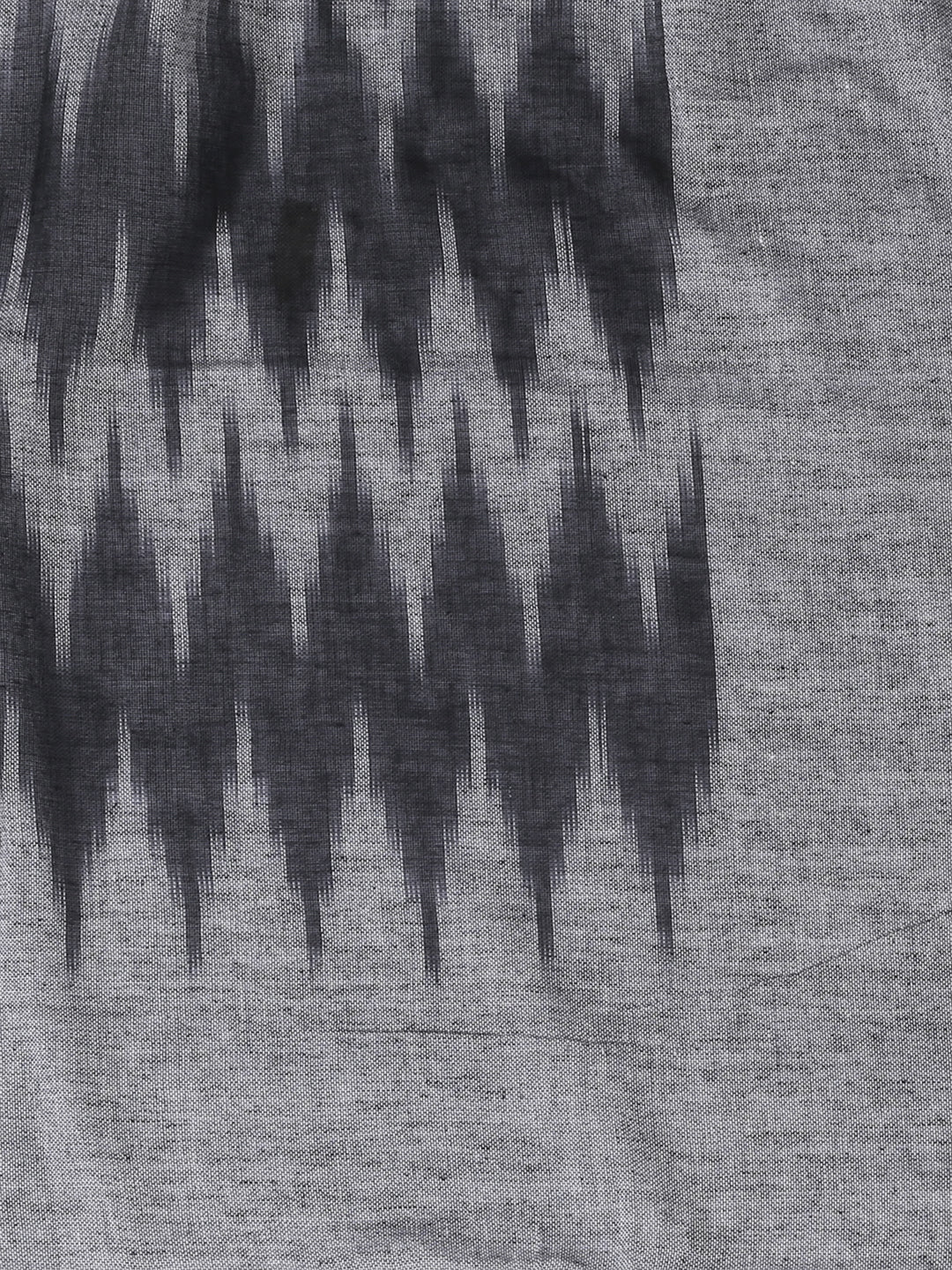 Black & Grey Ikat Cotton Dupatta freeshipping - Dupatta Bazaar