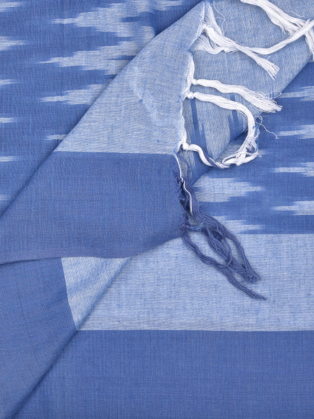 Dupatta Bazaar Woman's Blue Ikat Dupatta - Dupatta Bazaar