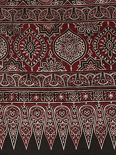 Men's Black Ajrakh Stole freeshipping - Dupatta Bazaar