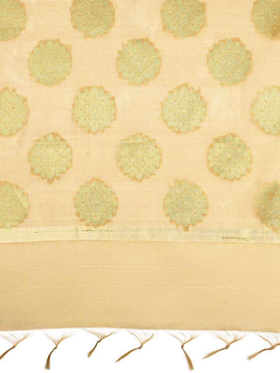 Gold Banarasi Silk Dupatta. freeshipping - Dupatta Bazaar