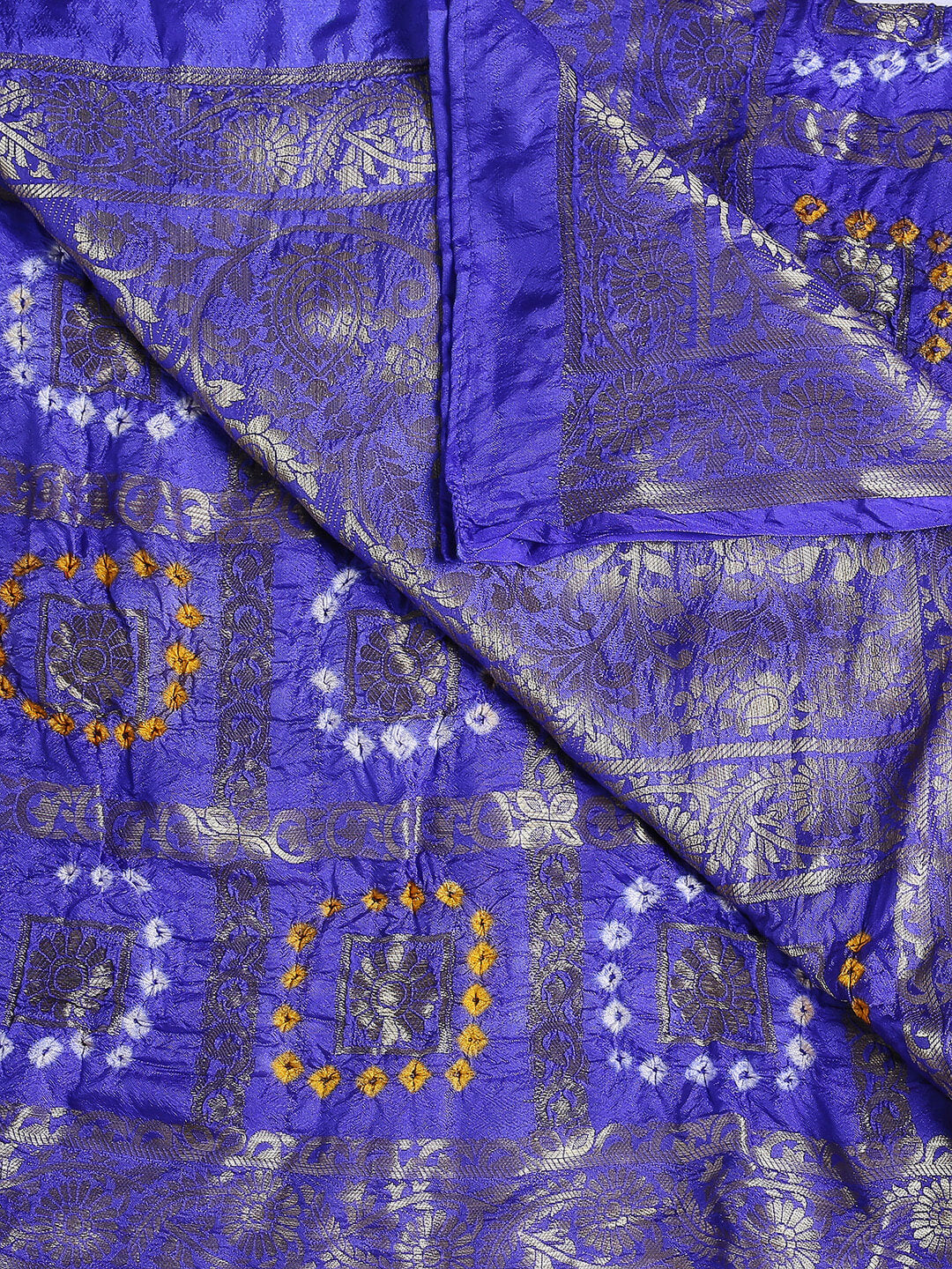 Blue Banarasi Gharchola