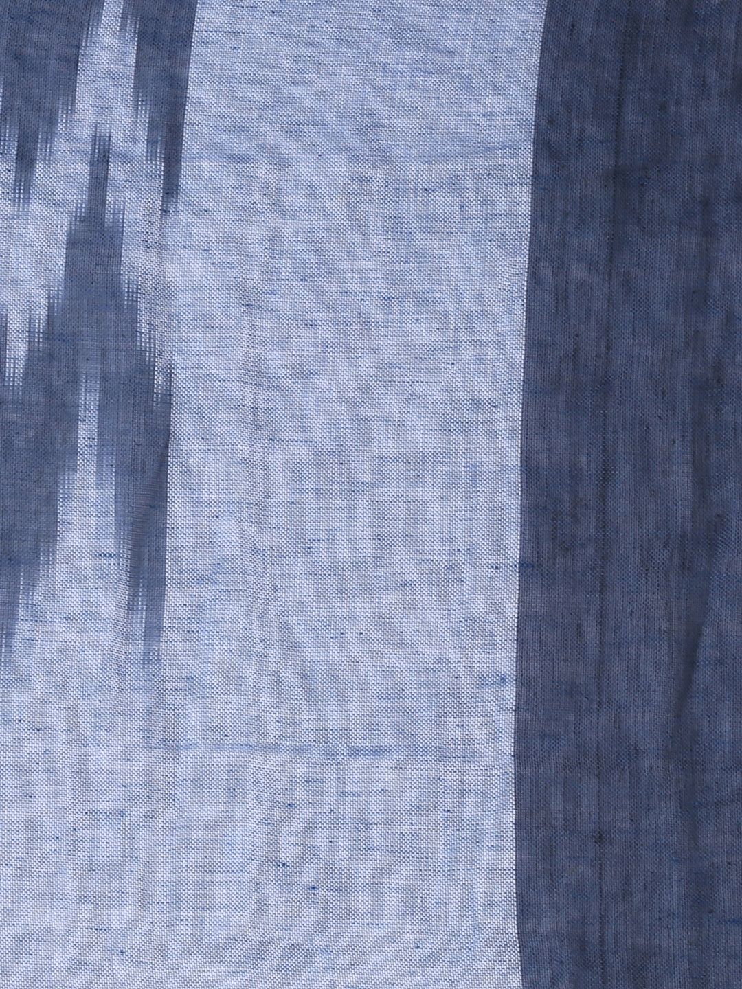 Navy Blue Ikat Pure Cotton Dupatta freeshipping - Dupatta Bazaar