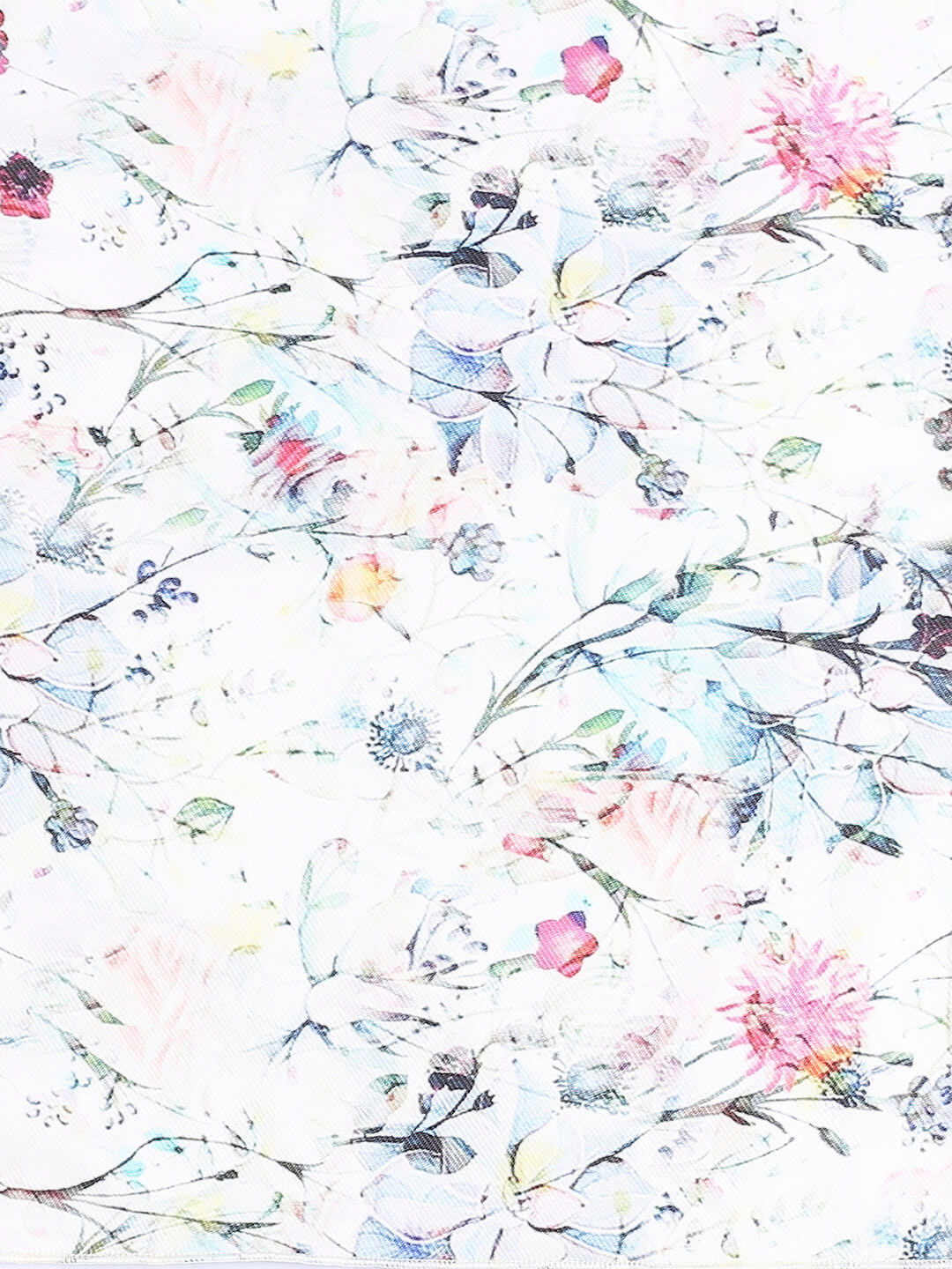 Cream & Multicolour  Printed Pashmina Scarf 