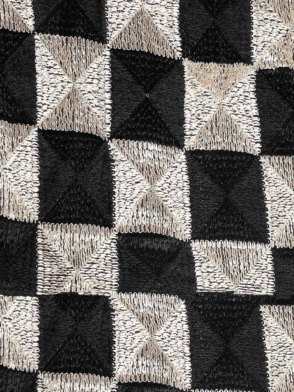 Black & Beige  Phulkari Chiffon Dupatta freeshipping - Dupatta Bazaar