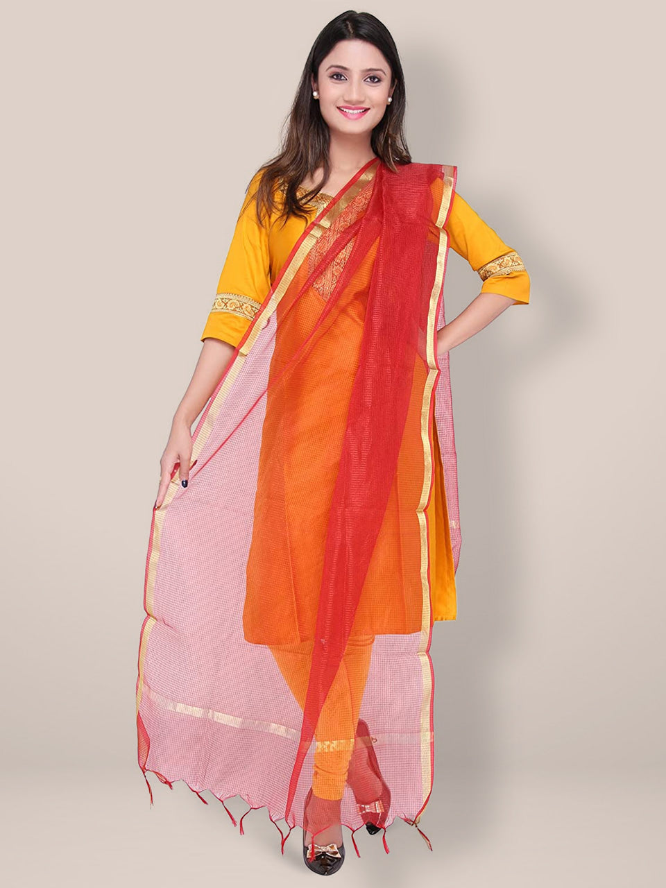 Combo of 3 Silk Dupattas freeshipping - Dupatta Bazaar