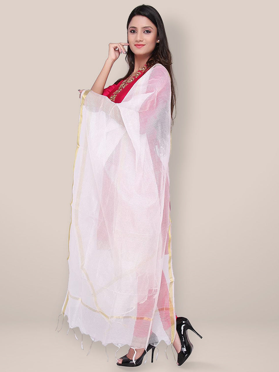 Combo of  3 Silk Dupattas freeshipping - Dupatta Bazaar