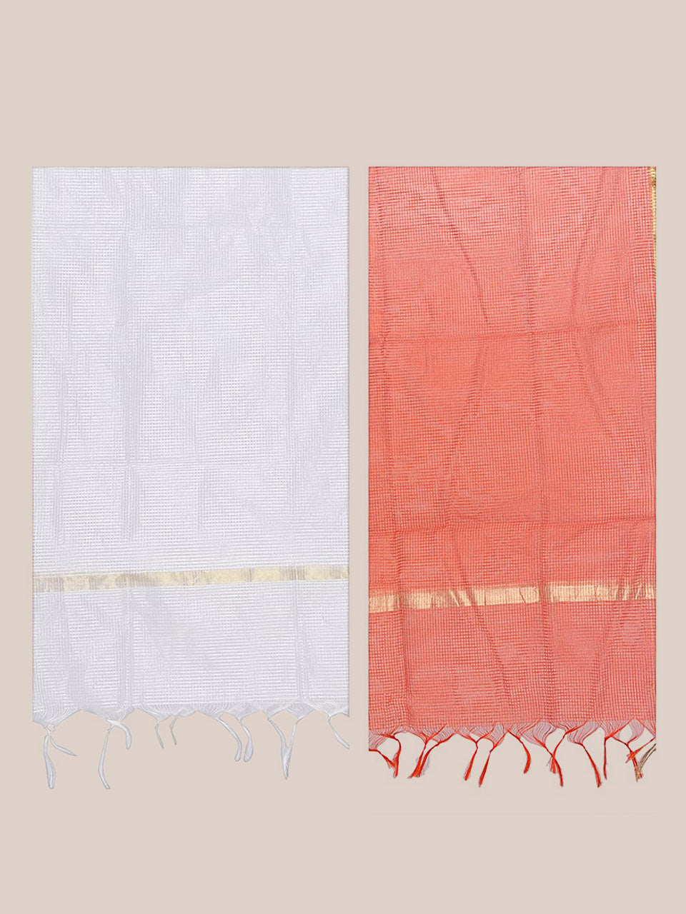 Combo pack of 2 Blended Silk dupatta freeshipping - Dupatta Bazaar