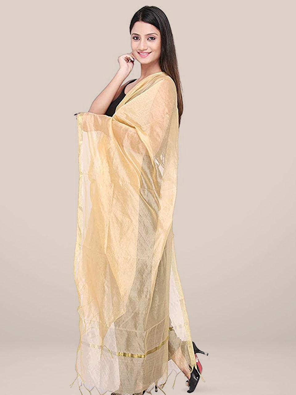 Combo pack of 2 Blended Silk dupattas freeshipping - Dupatta Bazaar