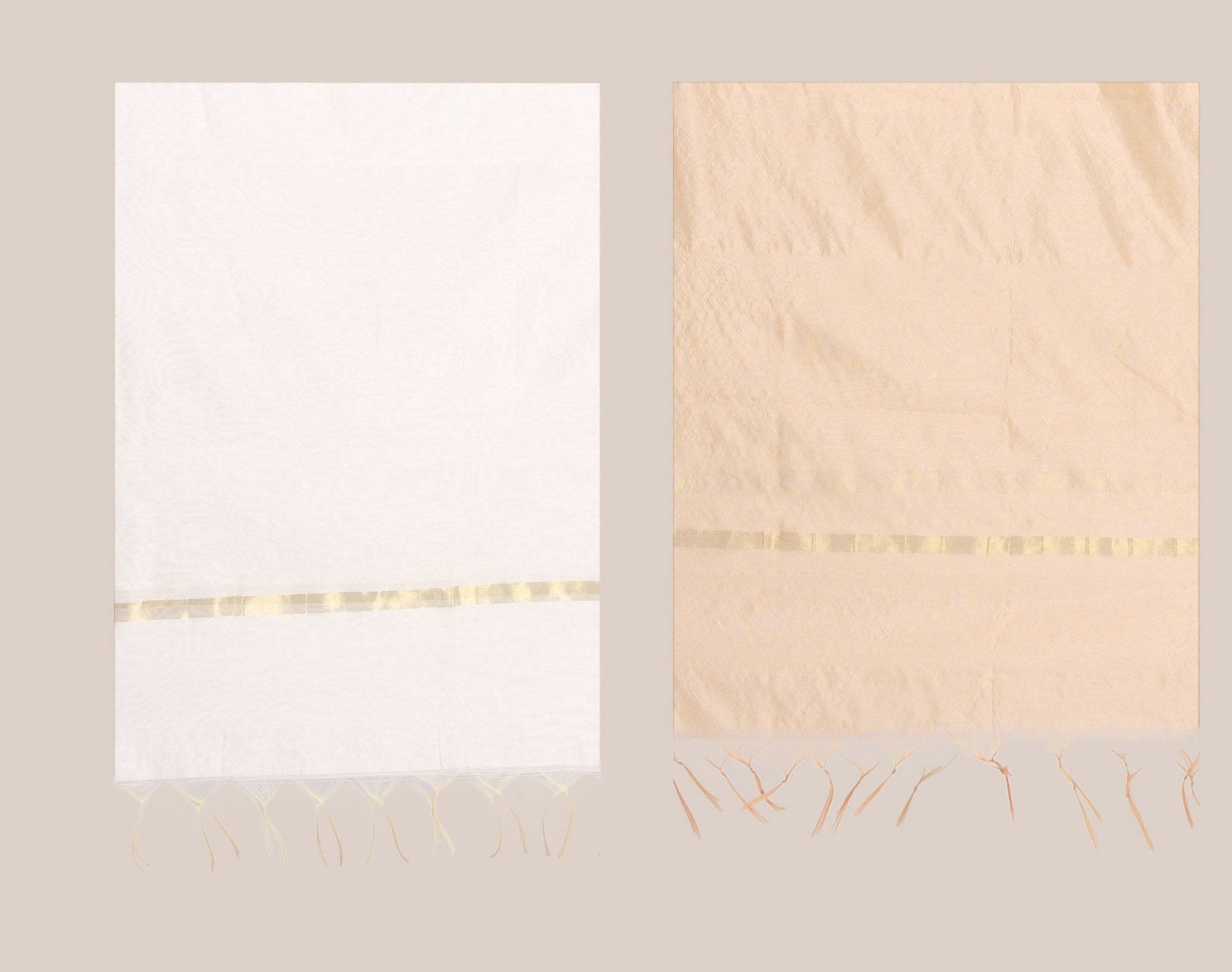 Combo pack of 2 Blended Silk dupattas freeshipping - Dupatta Bazaar
