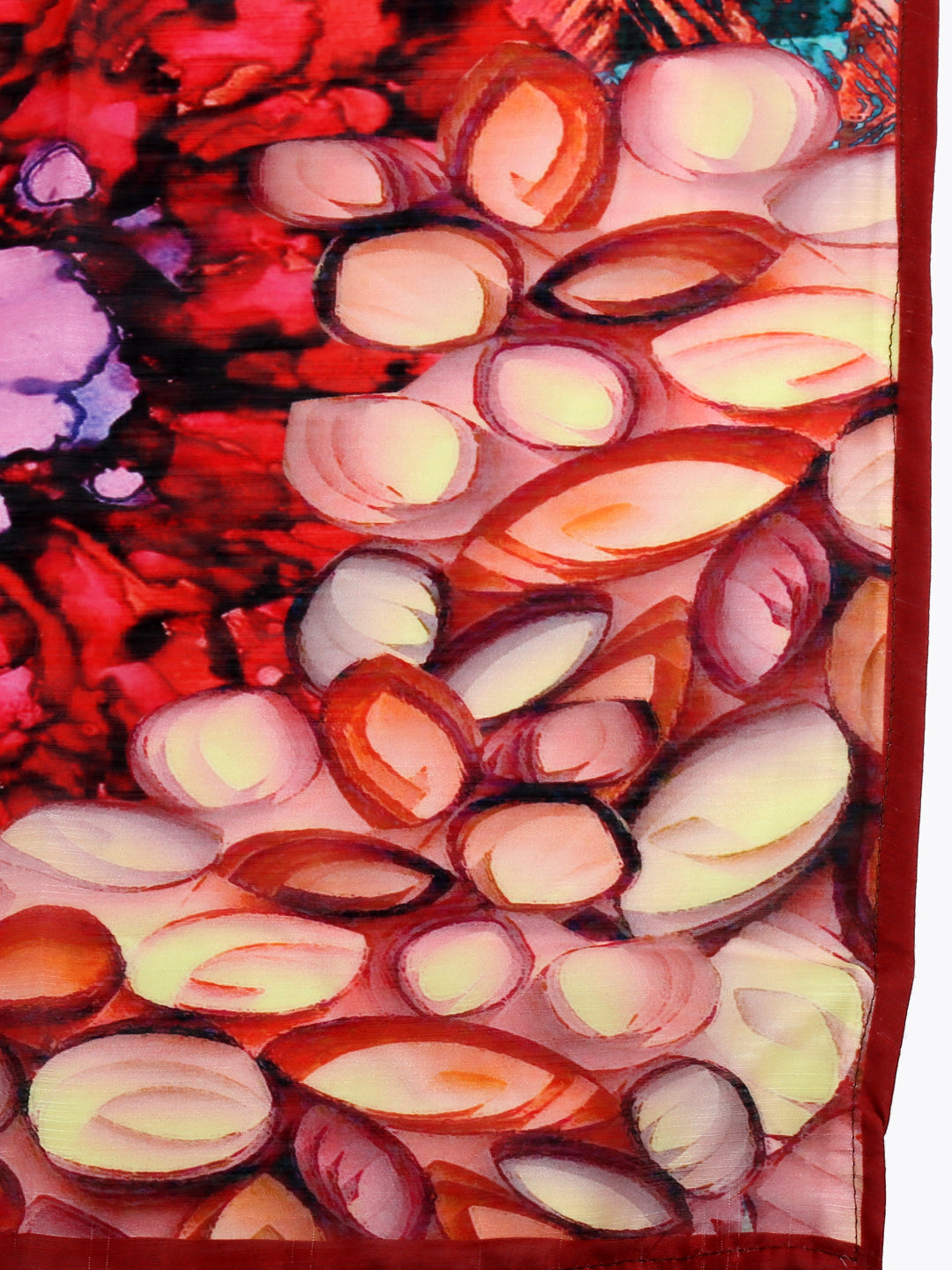 Dupatta Bazaar Woman's Multicoloured Digitally Printed Cotton Satin Dupatta - Dupatta Bazaar