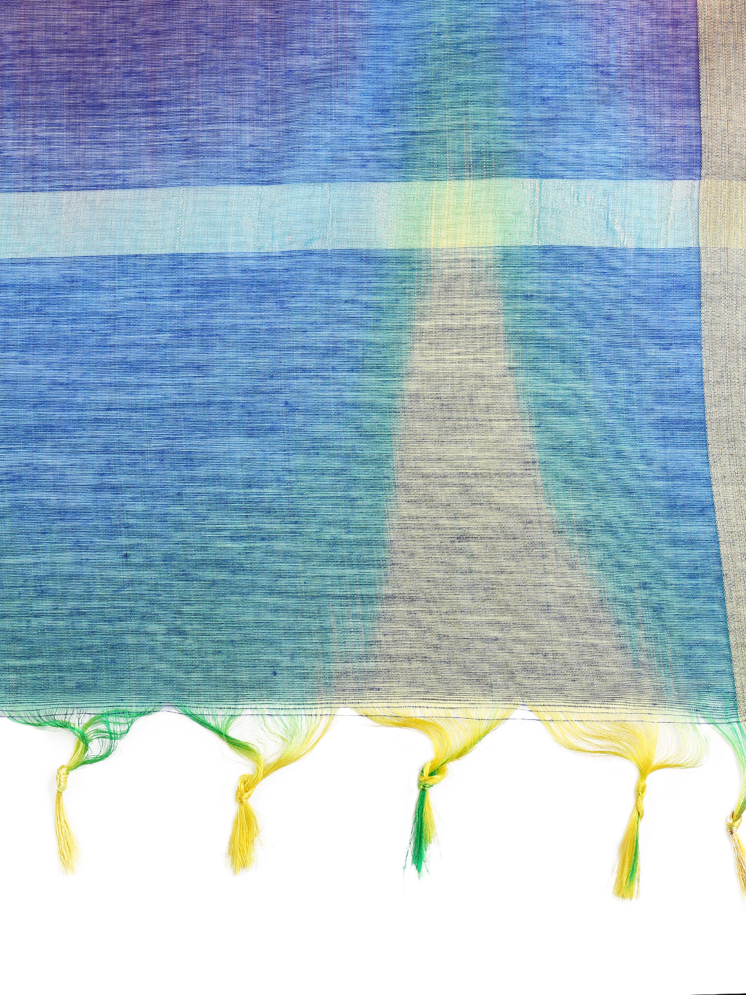 Dupatta Bazaar Woman's Multicoloured Shaded Silk Dupatta - Dupatta Bazaar