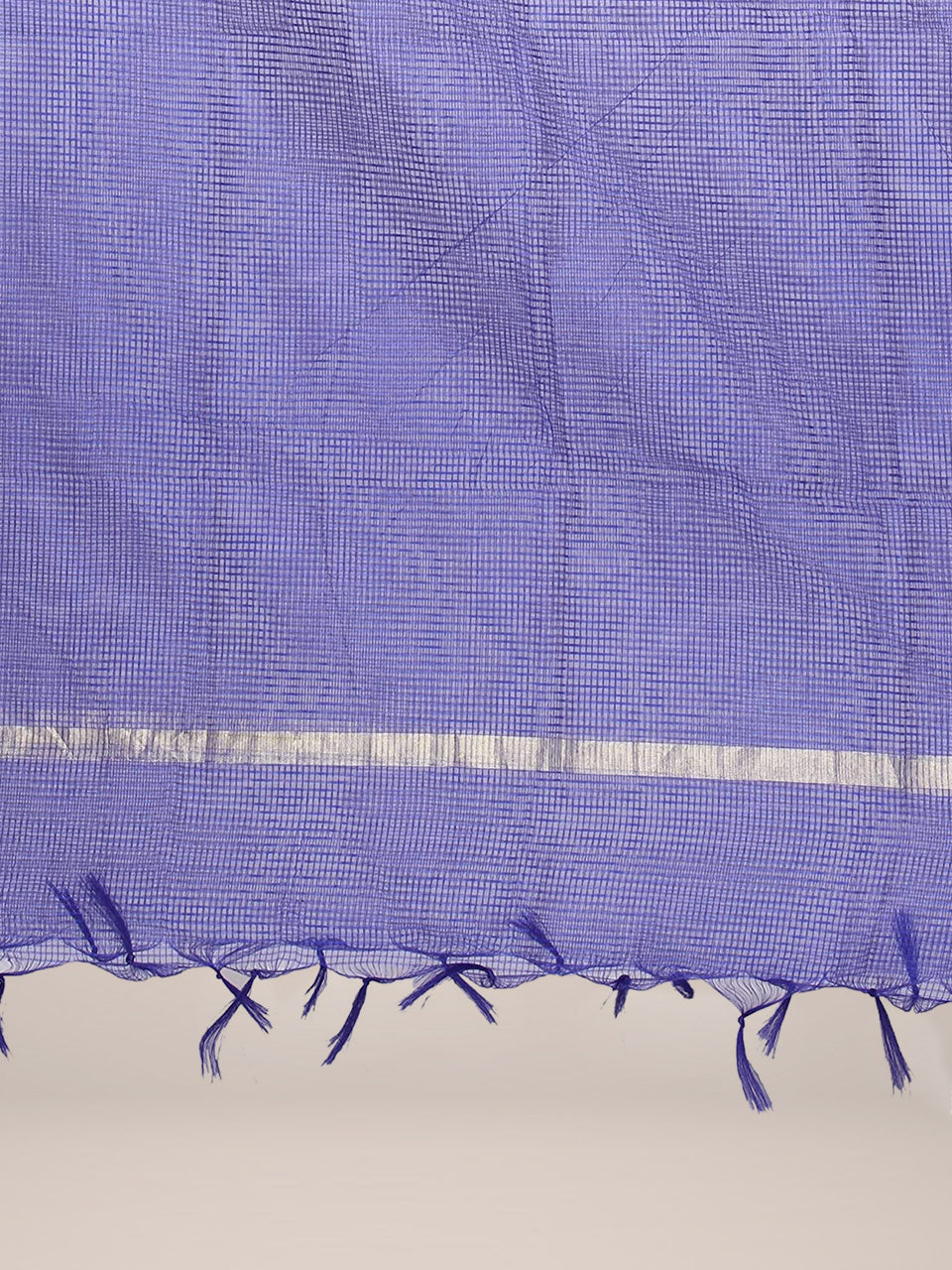 Royal Blue Blended Silk dupatta freeshipping - Dupatta Bazaar