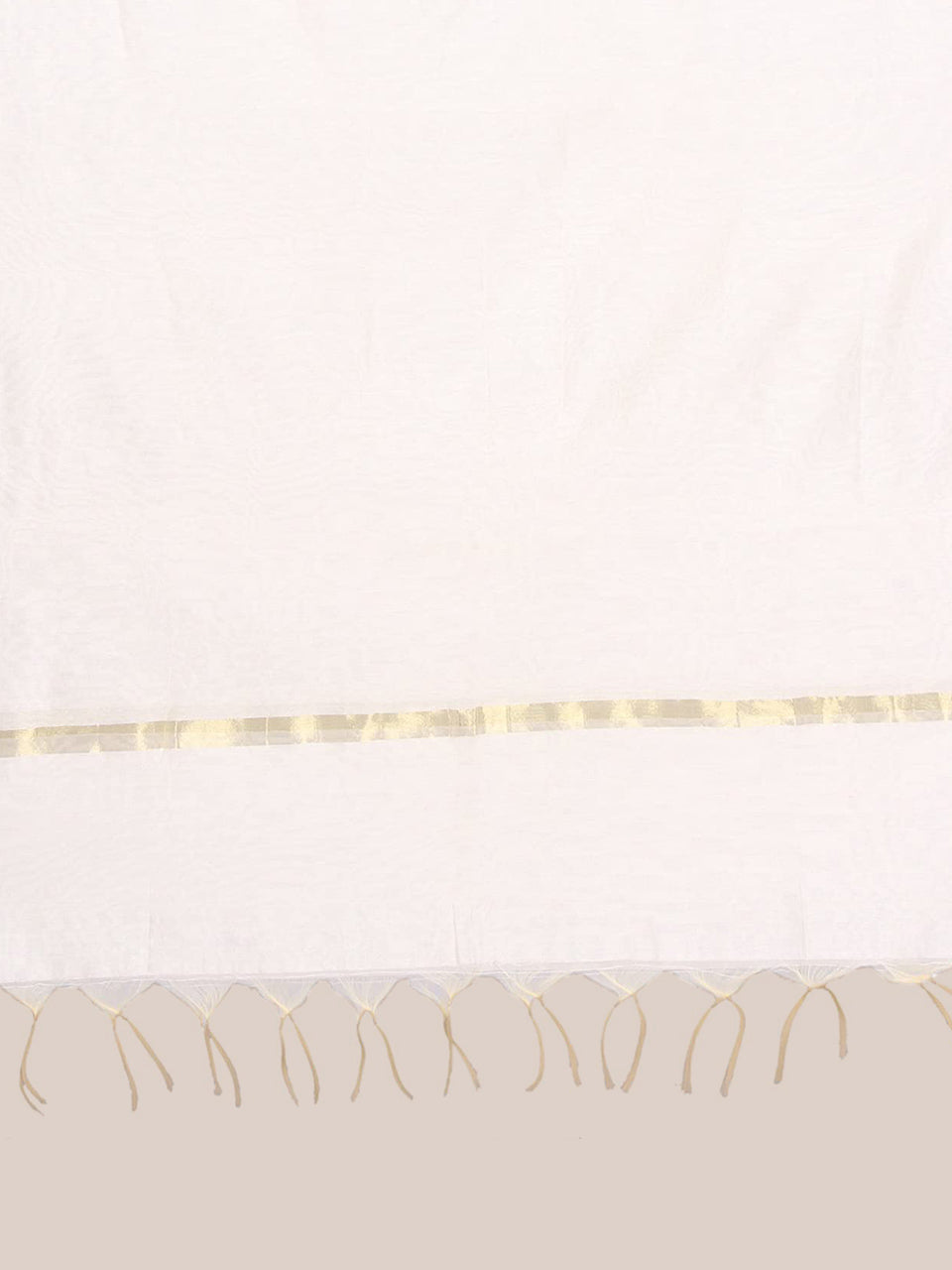 Off White Silk Dupatta freeshipping - Dupatta Bazaar