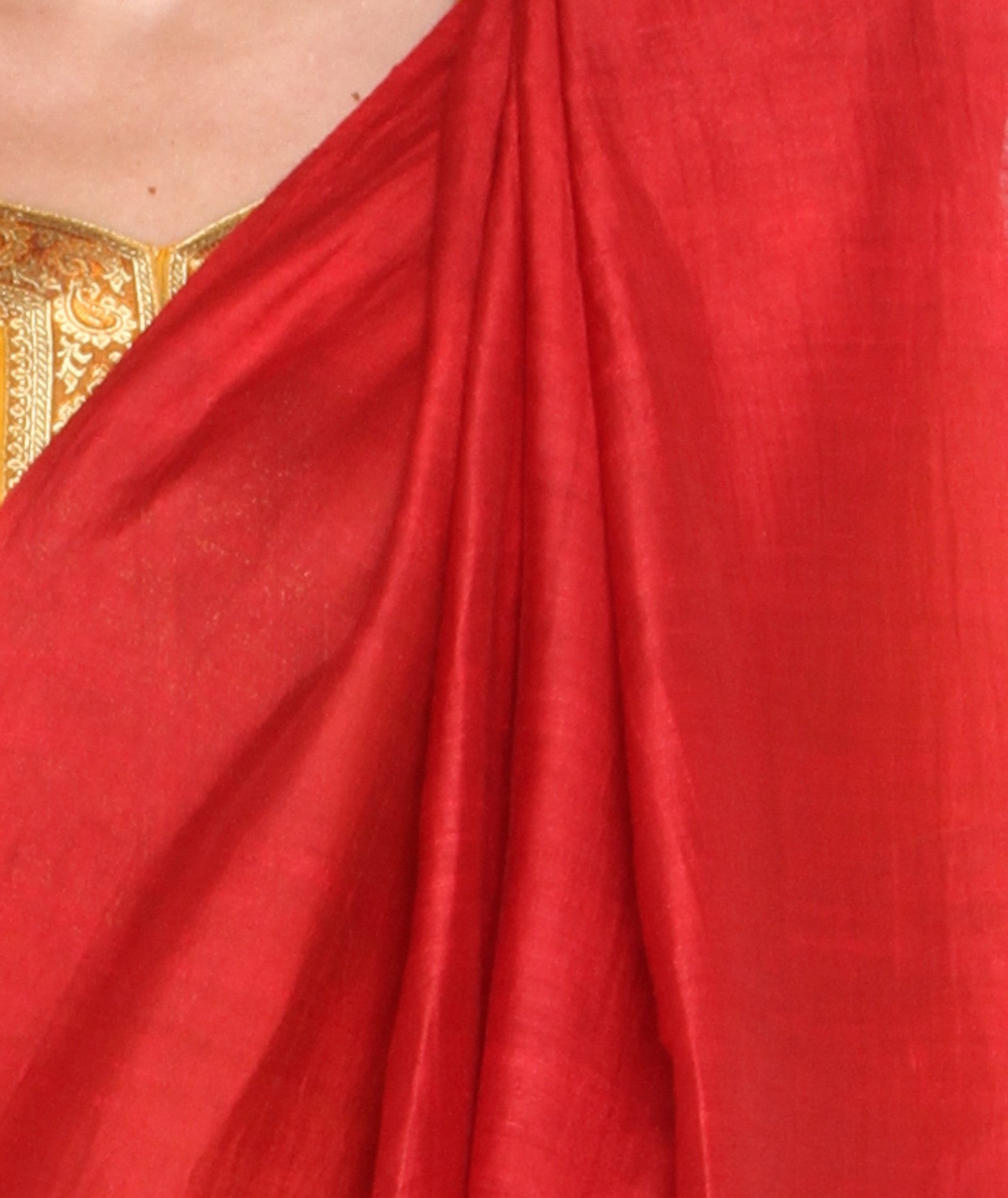 Maroon Blended Silk Dupatta - Dupatta Bazaar