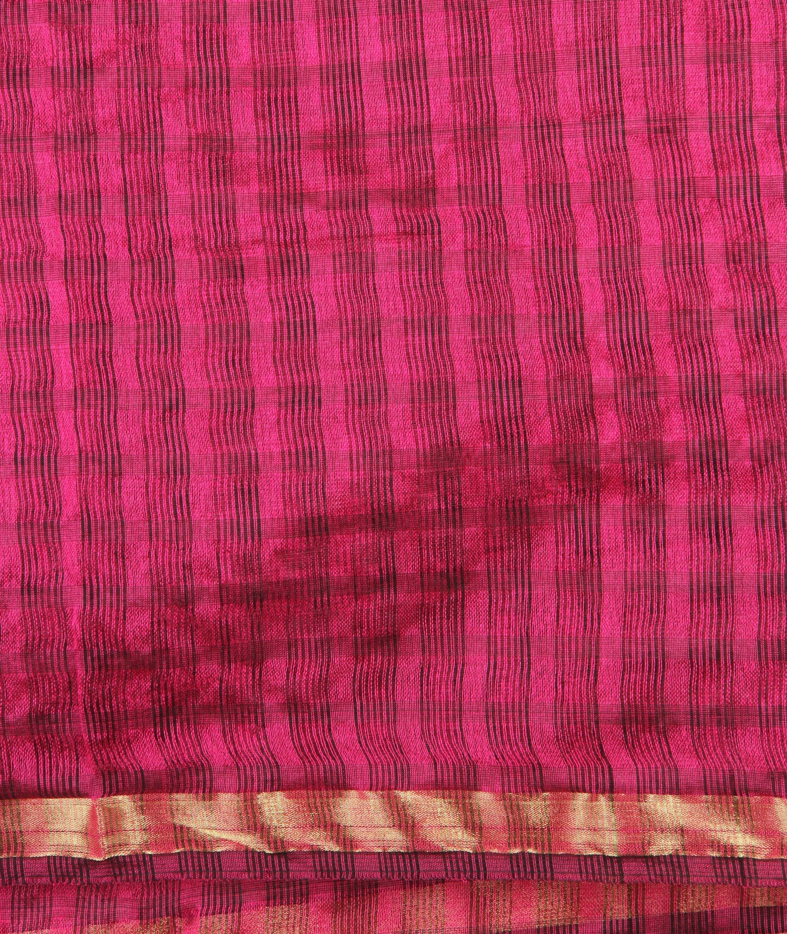 Magenta Silk Checkered Dupatta - Dupatta Bazaar