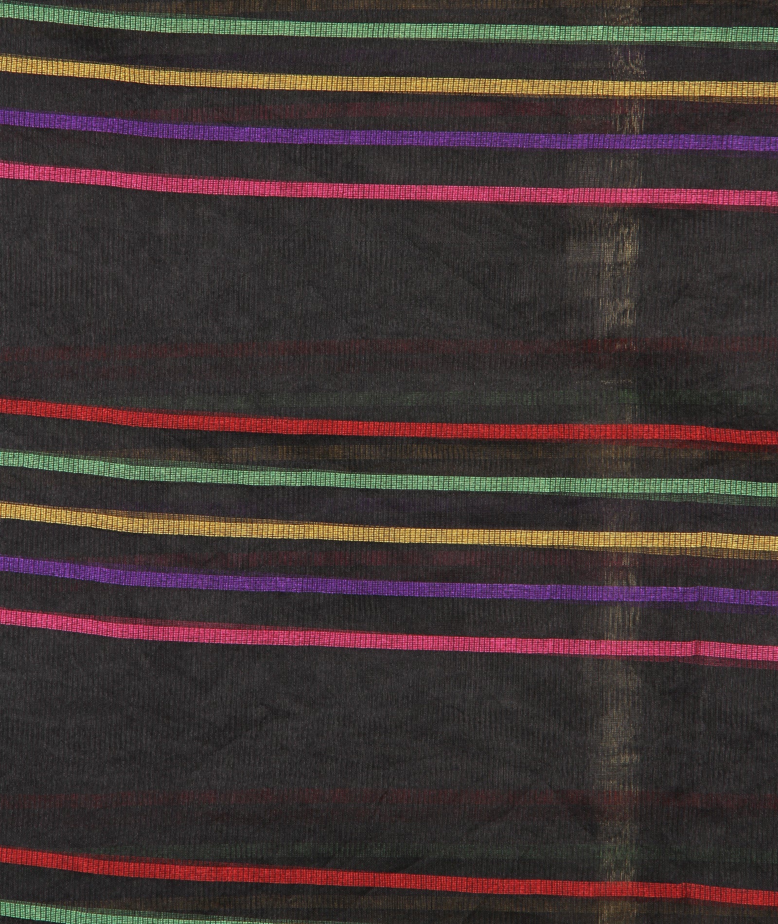 Multi Colour Stripes Silk Dupatta - Dupatta Bazaar