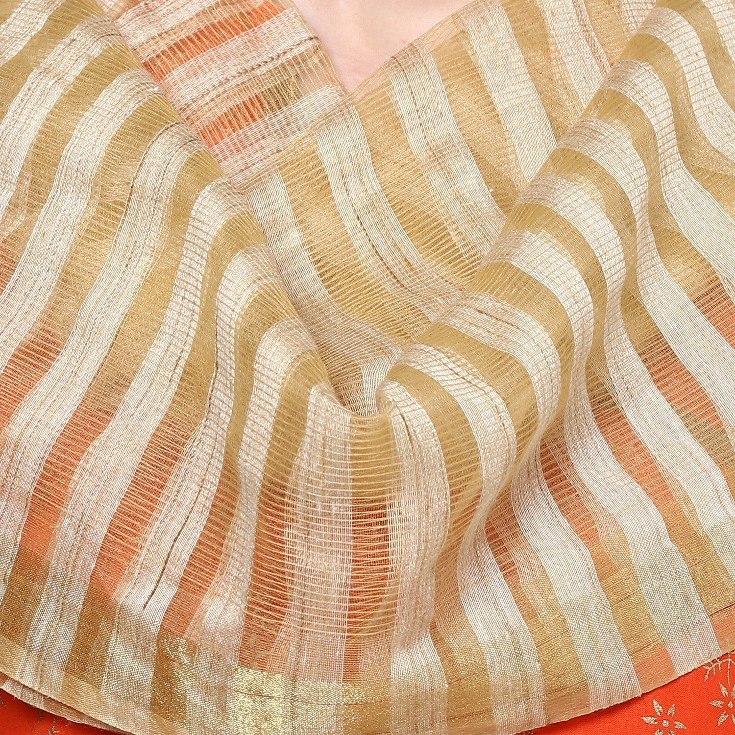 Dupatta Bazaar Women's Solid Silk Woven Dupatta - Dupatta Bazaar