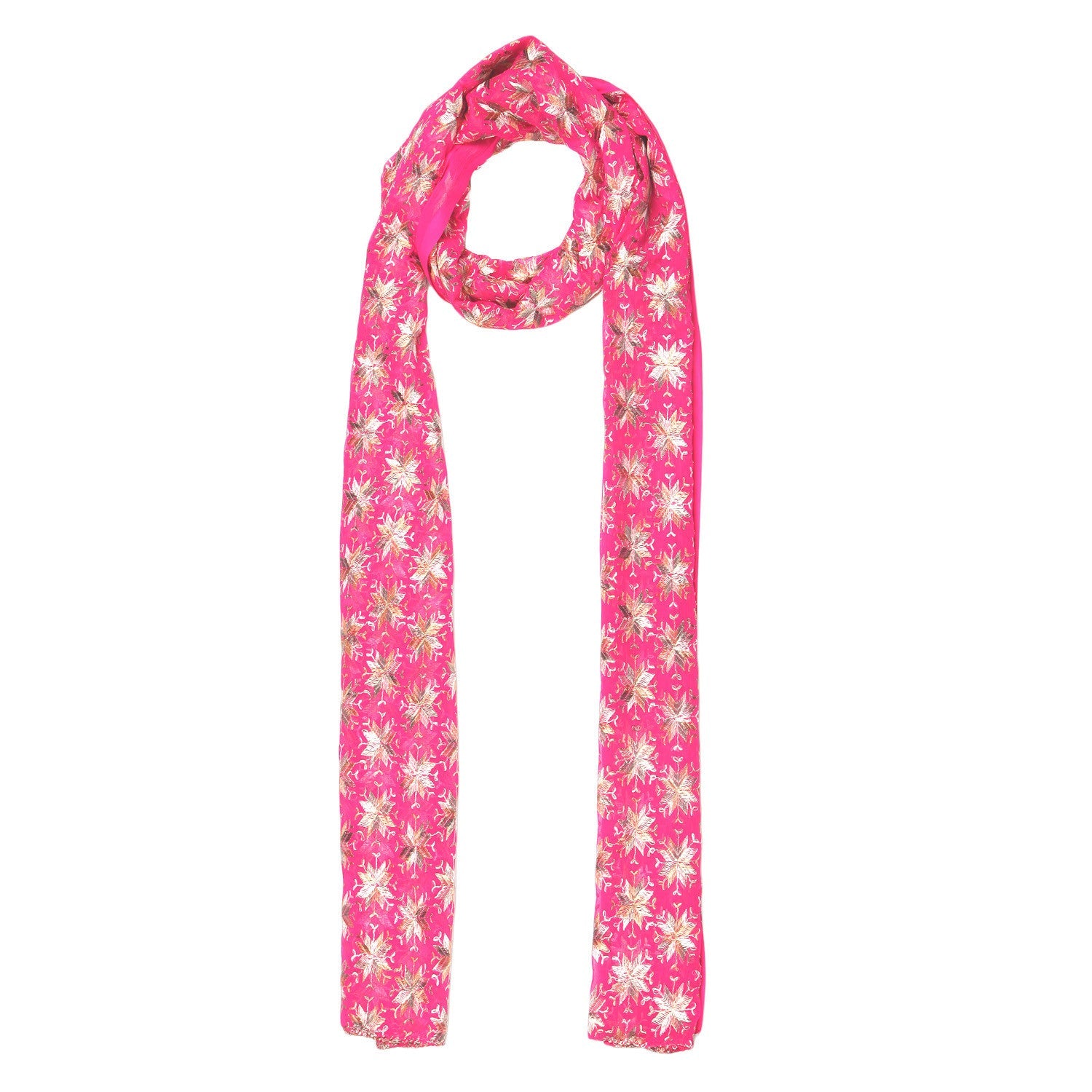 Phulkari Chiffon Dupatta - Dupatta Bazaar