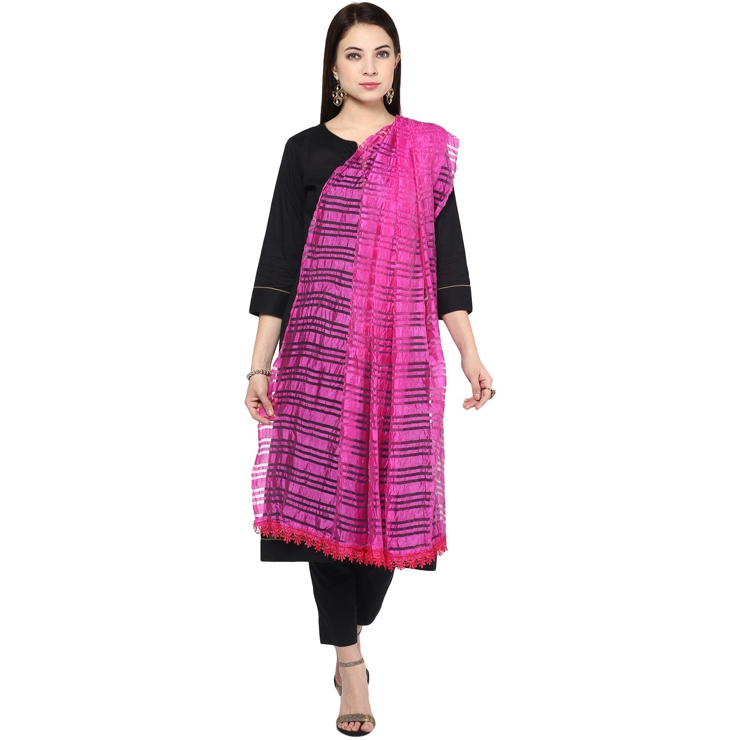 Glamourous Silk Dupatta - Dupatta Bazaar
