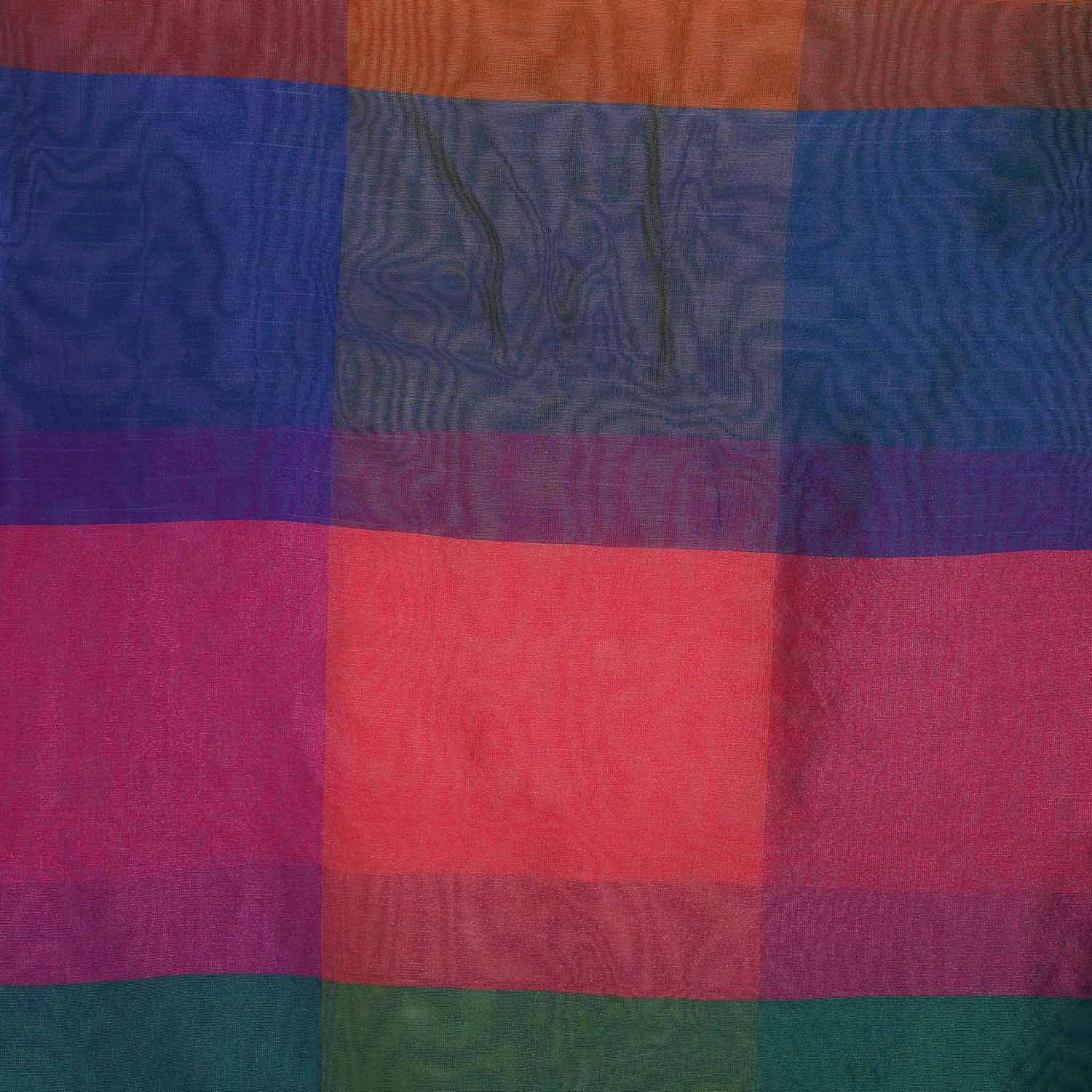 Multicoloured Blended Silk Dupatta freeshipping - Dupatta Bazaar