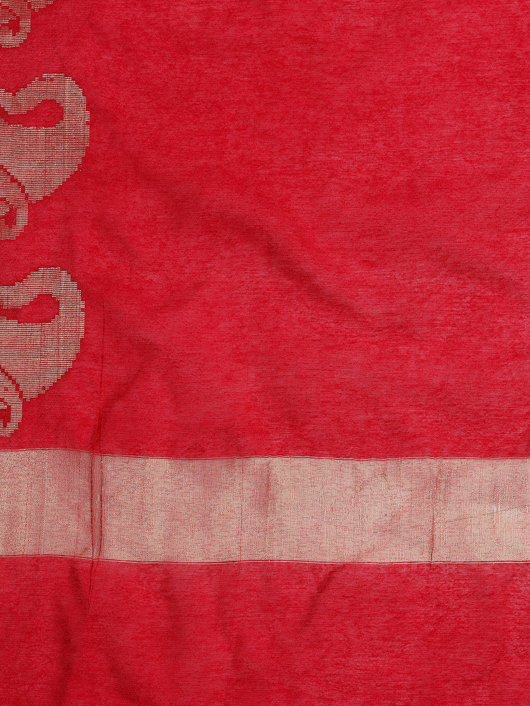 Dupatta Bazaar Women's Pink & Gold Silk Dupatta - Dupatta Bazaar