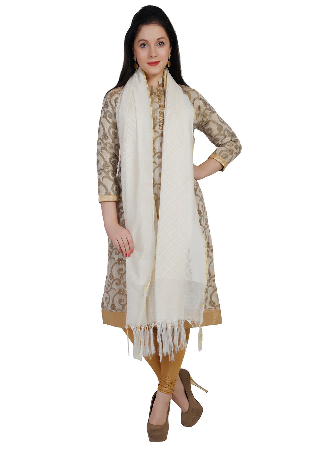 Pure Cotton Handloom Dupatta - Dupatta Bazaar
