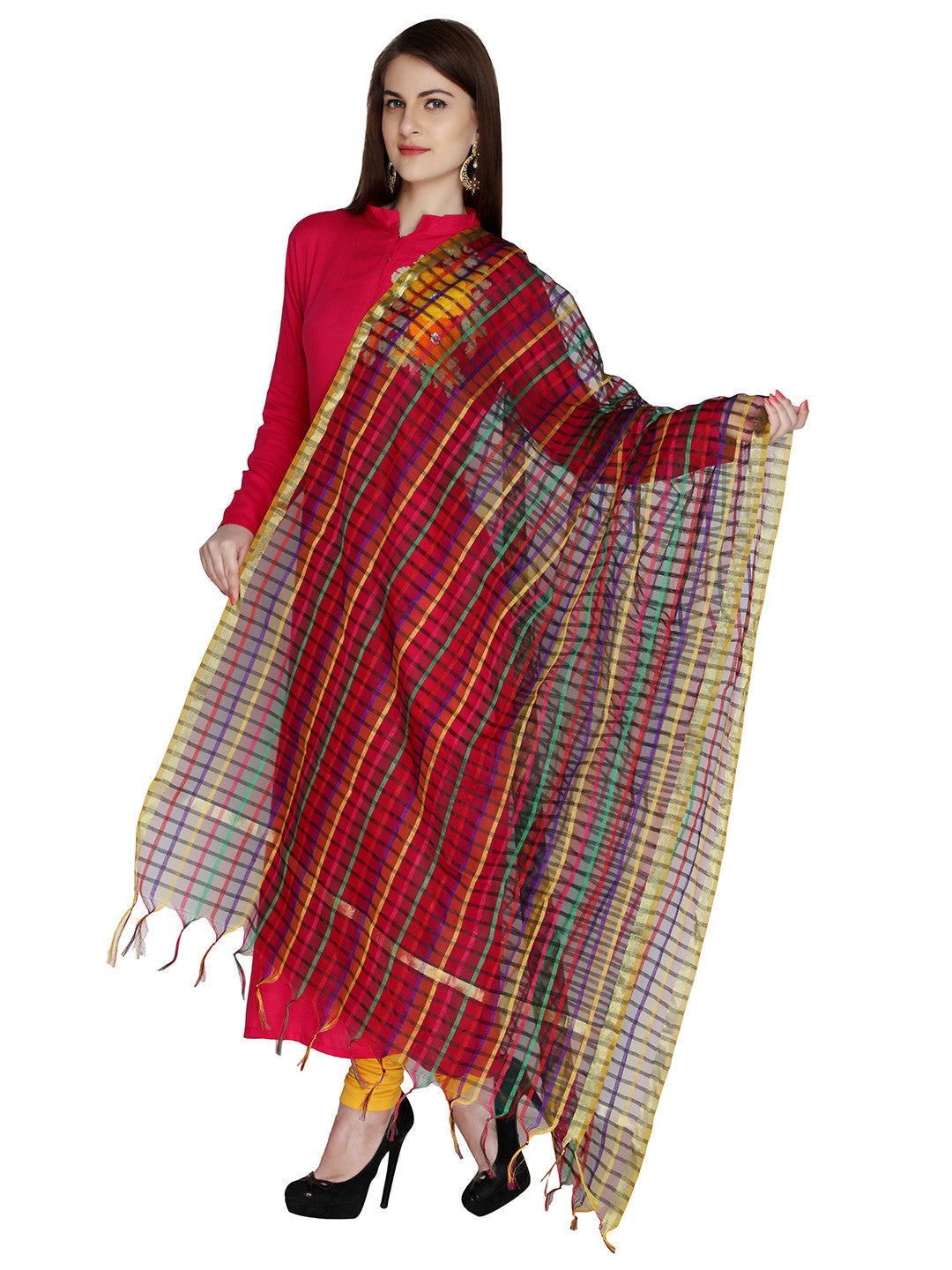 Multicolour dupatta - Dupatta Bazaar