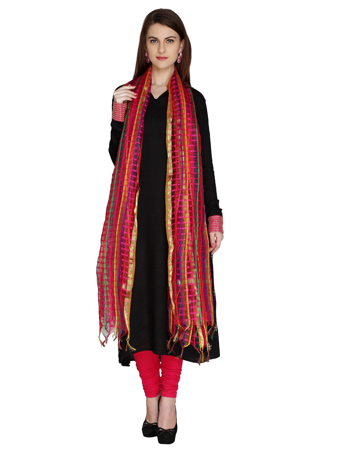 Multicolour dupatta - Dupatta Bazaar