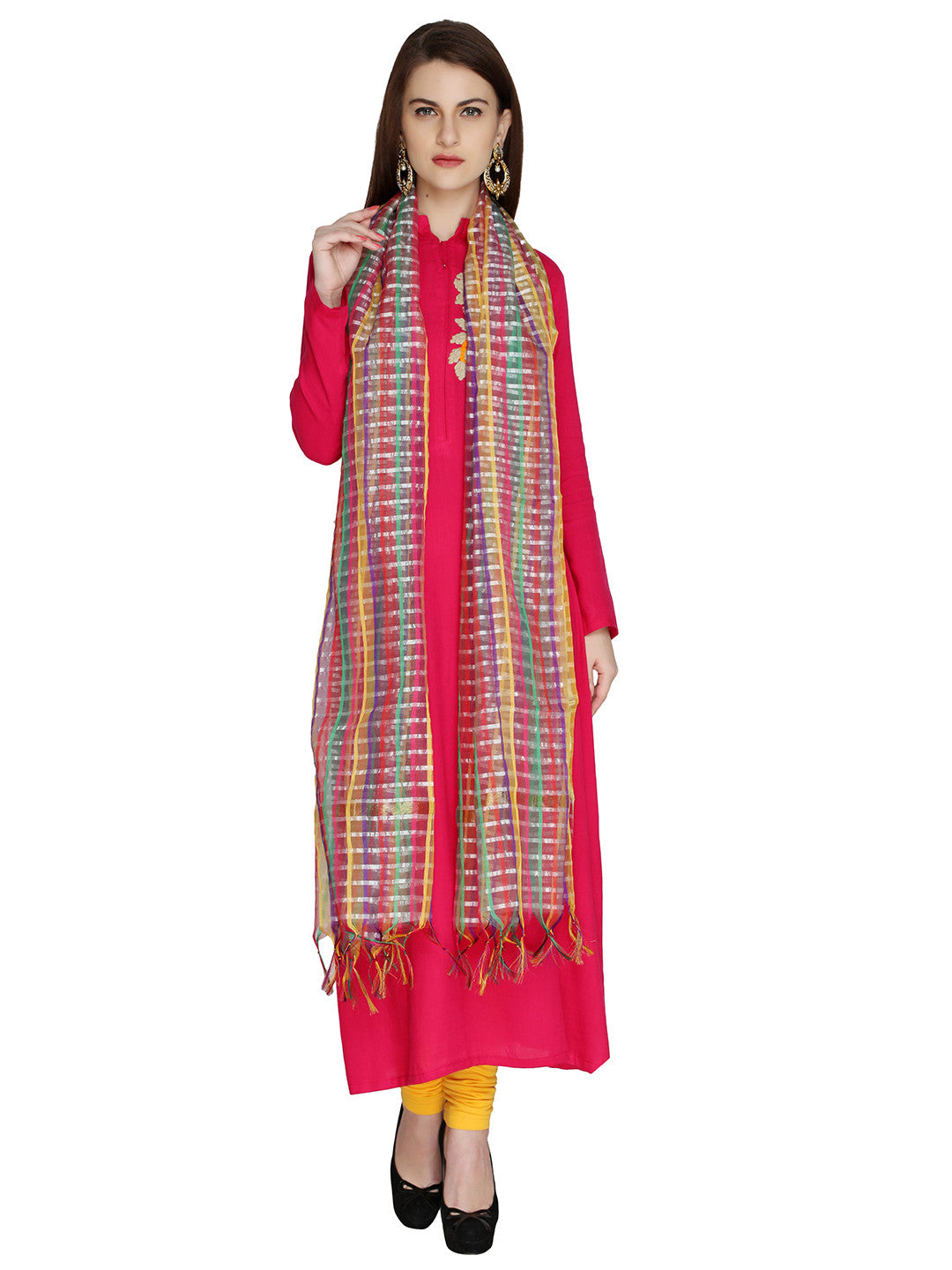 Multicolour dupatta - Dupatta Bazaar