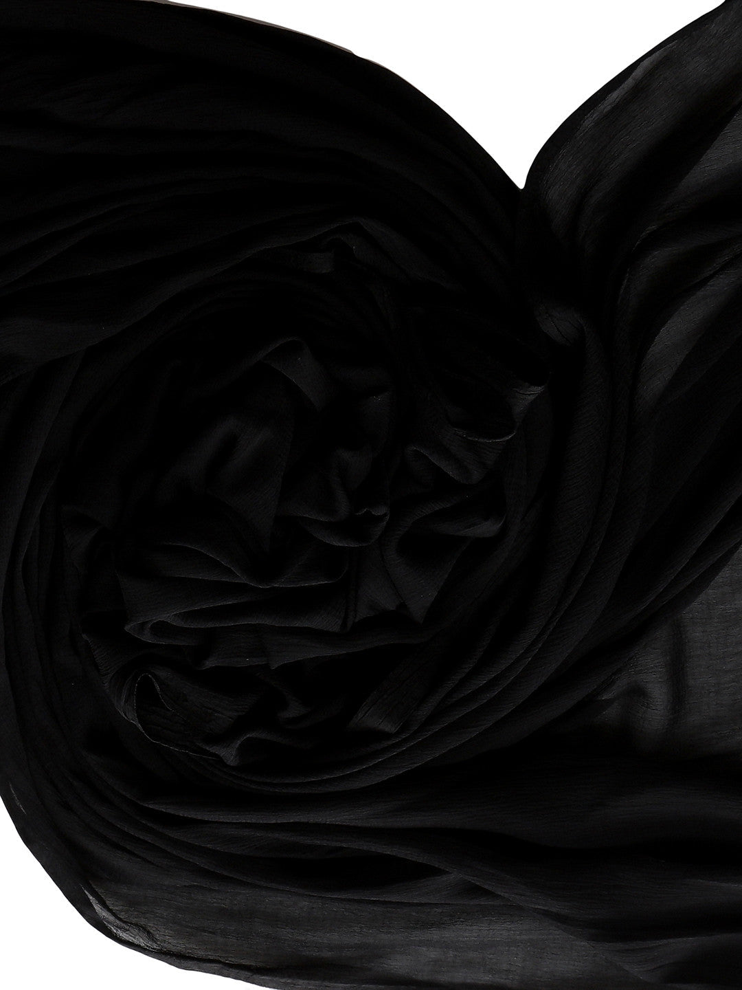 Black fancy lace dupatta - Dupatta Bazaar