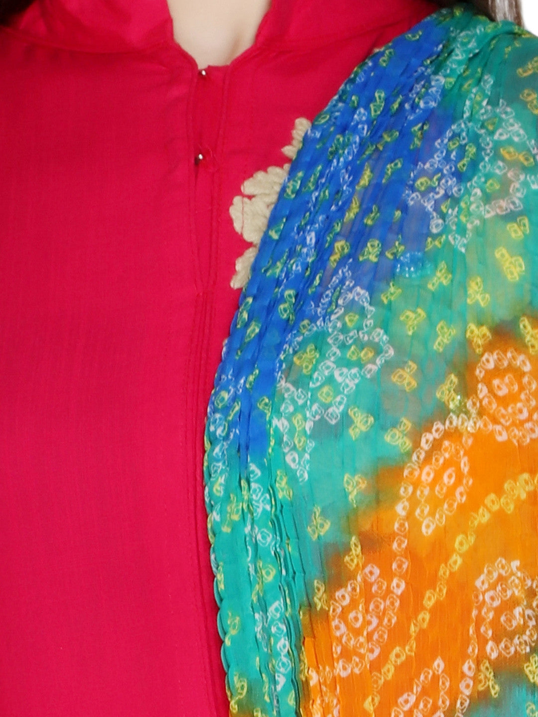 Printed crush chiffon dupatta - Dupatta Bazaar